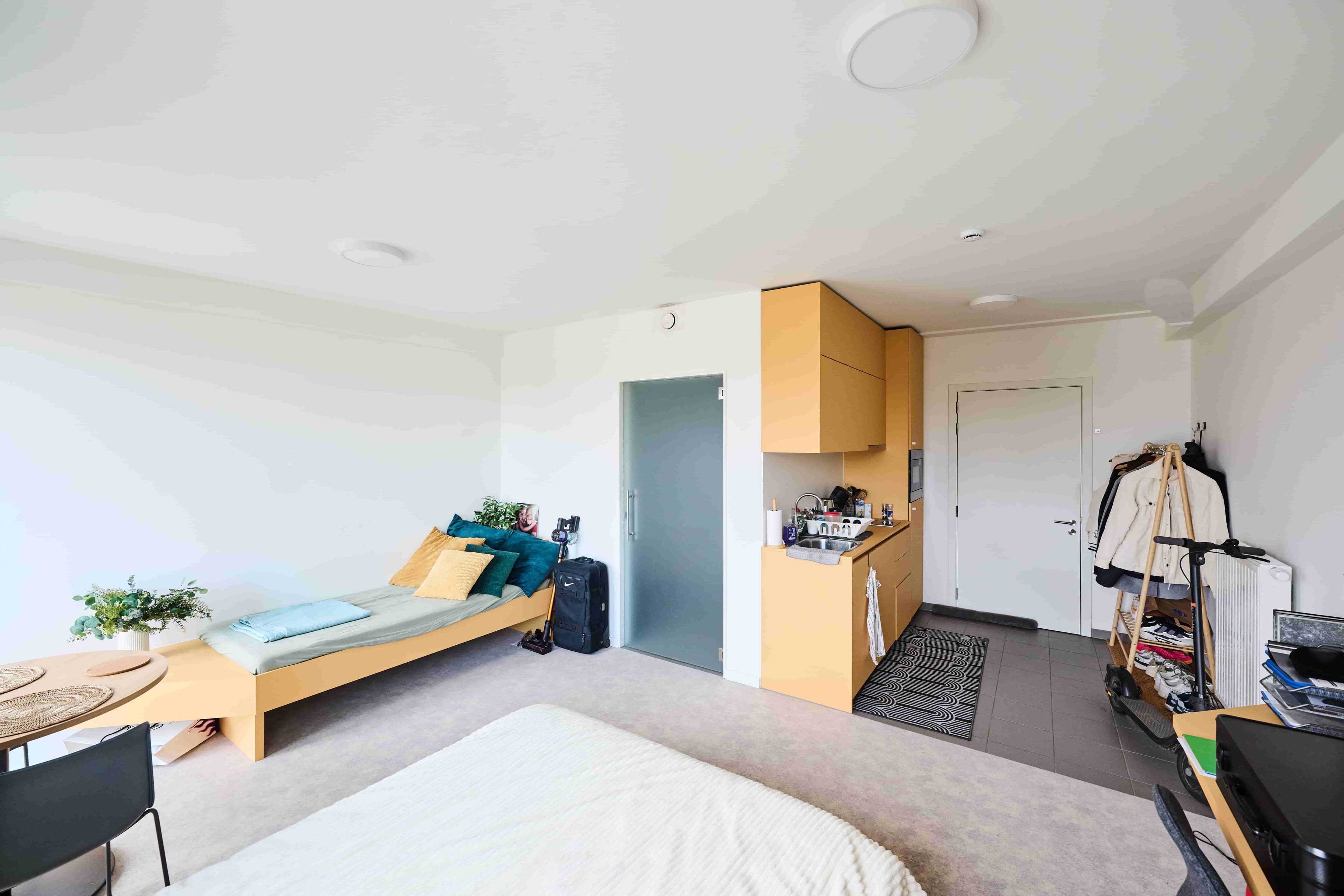 Furnished CityCampus single studio interior